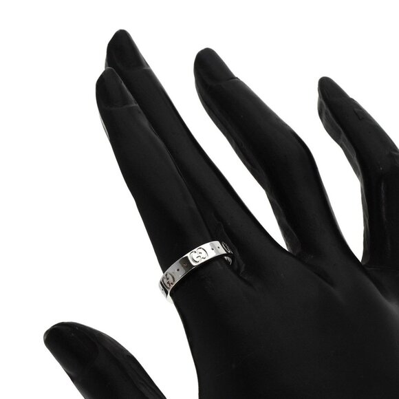 GUCCI 18k White Gold Ring - Picture 7 of 10